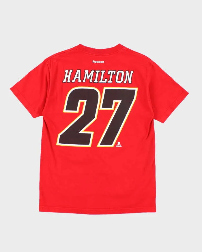 Vintage Reebok Calgary Flames NHL Logo Graphic T-Shirt - M sold by Rokit product image thumbnail 2