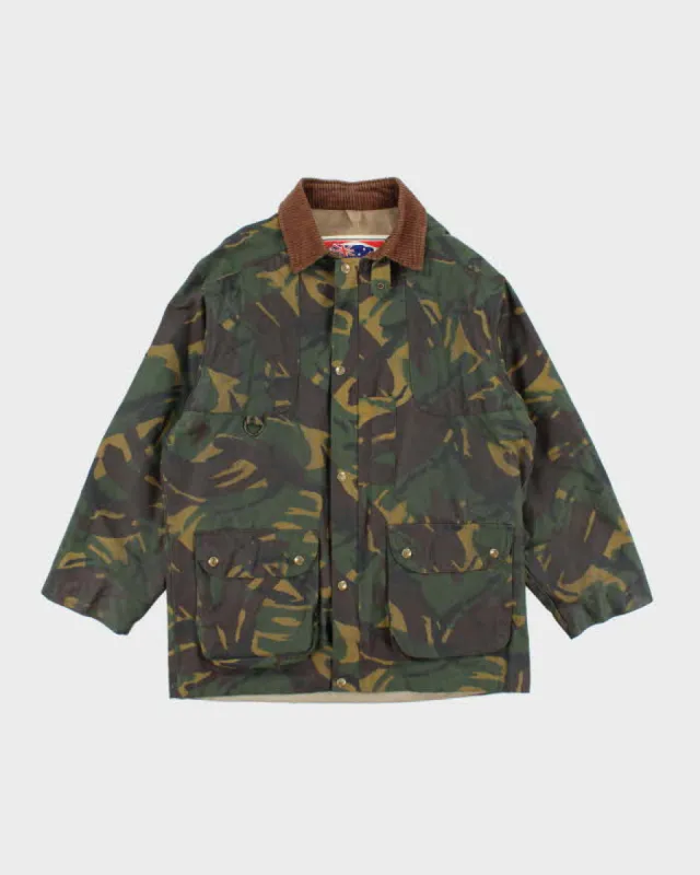 Vintage 90's Koolah Waxed Camouflage Workwear Jacket - M sold by Rokit