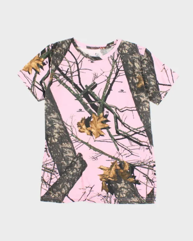 Vintage 2000's Lady Bell Real Tree Camouflage T-Shirt - L sold by Rokit