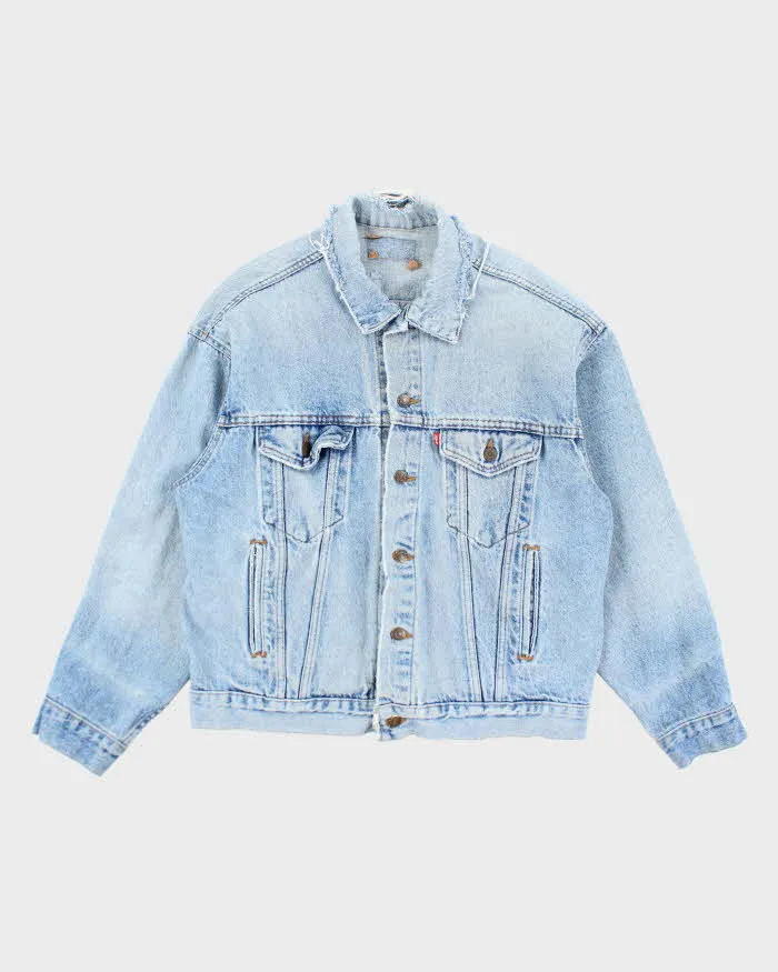 Vintage 90's Levi's Oversized Light Wash Denim Jacket - L sold by Rokit