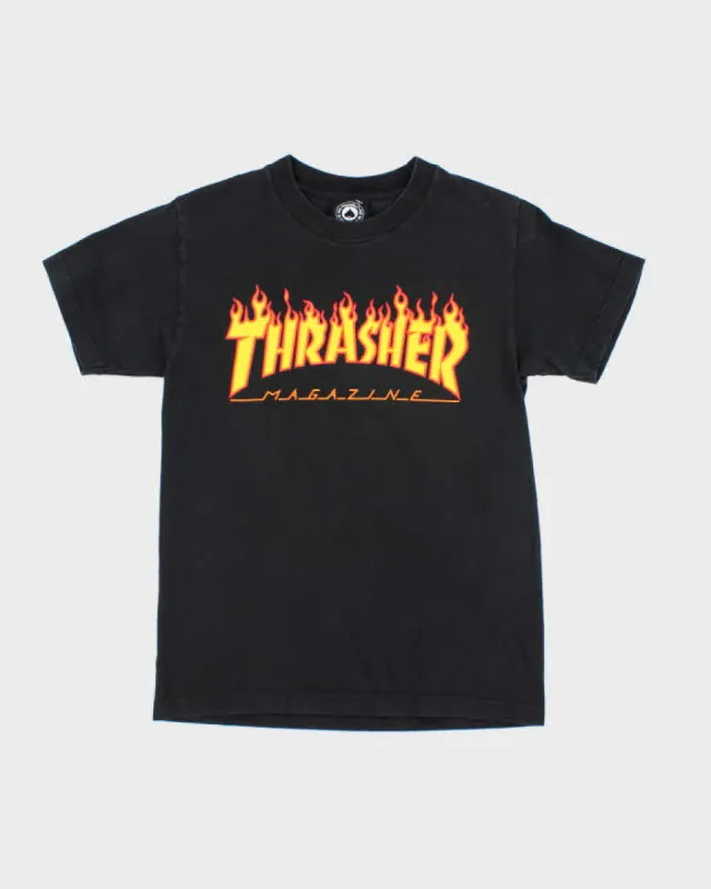 Thrasher Magazine Flame Logo Graphic T-Shirt - S sold by Rokit