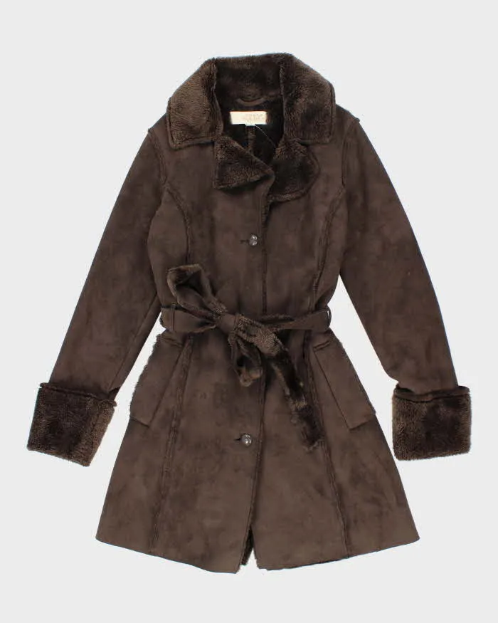 Vintage Costa Blanca Faux Suede Coat - XS sold by Rokit