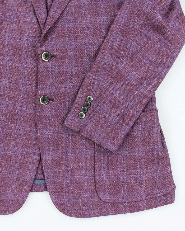 Vintage Emporio Armani Purple Suit Jacket - L sold by Rokit product image thumbnail 4