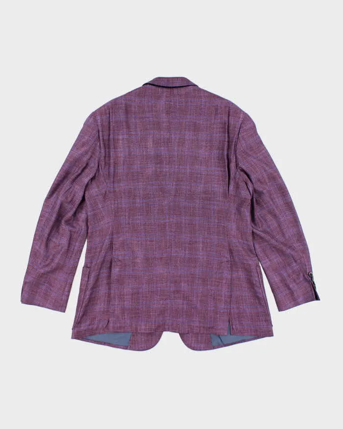Vintage Emporio Armani Purple Suit Jacket - L sold by Rokit product image thumbnail 2