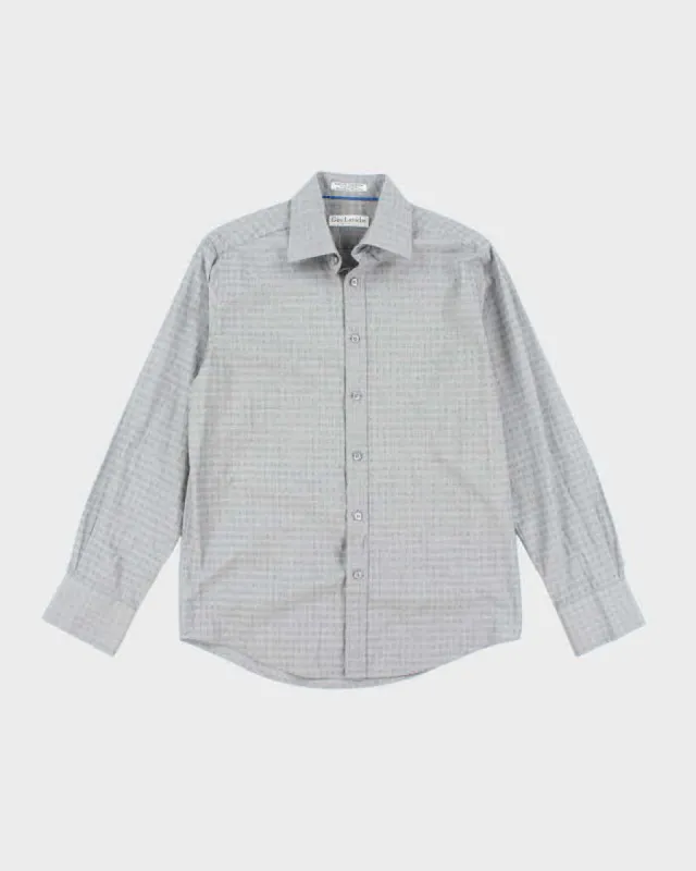 Vintage Guy Laroche Grey Long Sleeve Shirt -  M sold by Rokit