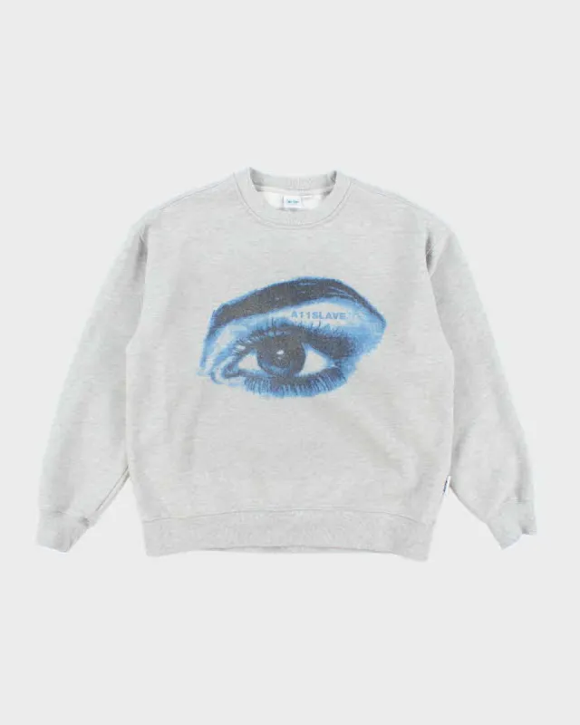 A11 Slave Eyeball Graphic Print Sweatshirt - M sold by Rokit