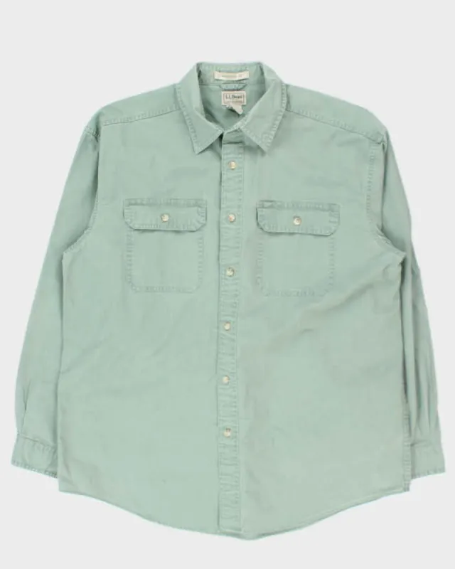 Vintage L.L. Bean Heavyweight Oversized Button Up Shirt - L made by L.L. Bean