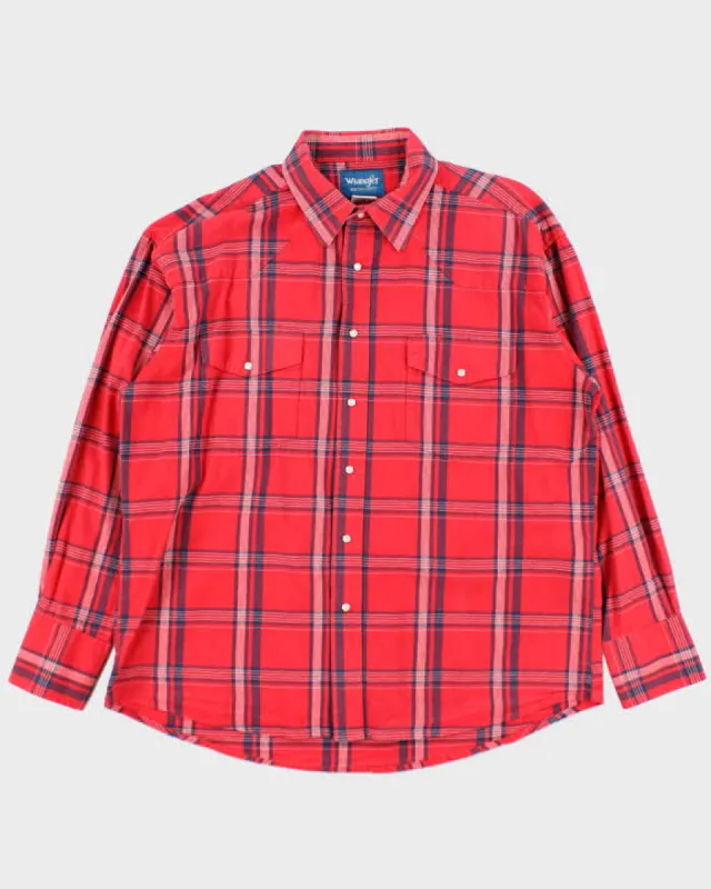 Vintage 90's Wrangler Western Snap Button Shirt - XL made by Wrangler