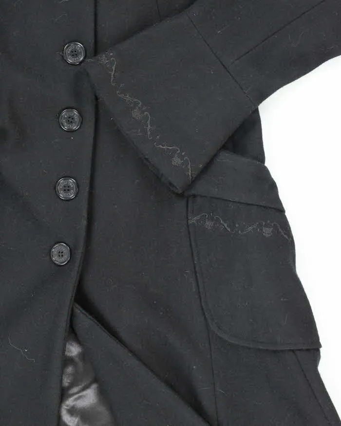 Vintage Y2k 00s Emily The Strange Wool Blend Embroidered Coat - M sold by Rokit product image thumbnail 4