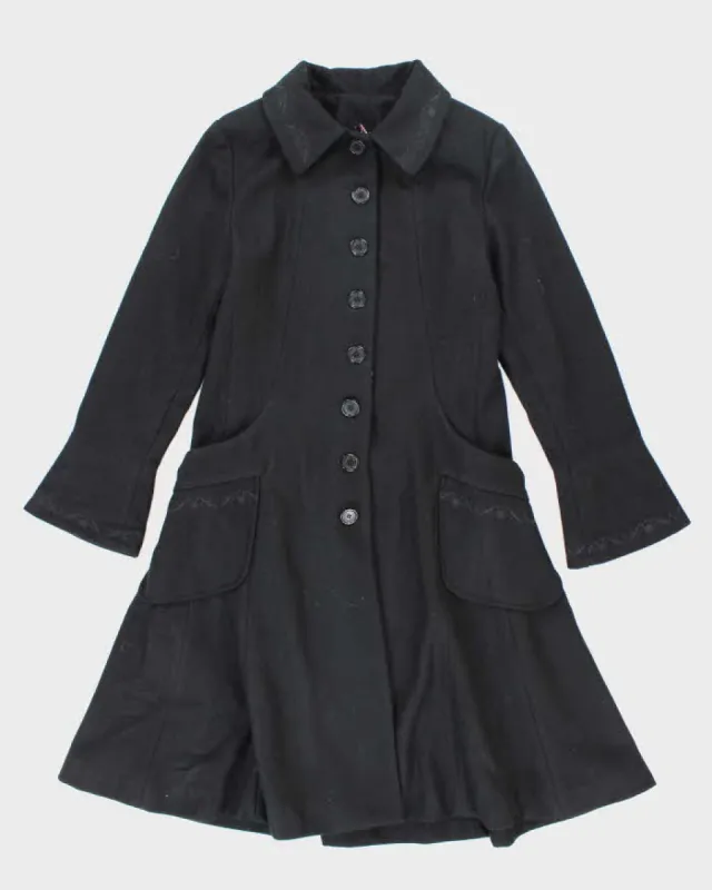 Vintage Y2k 00s Emily The Strange Wool Blend Embroidered Coat - M sold by Rokit