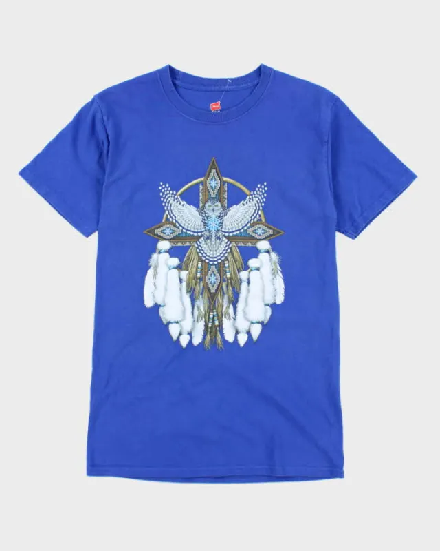 Vintage 2000's Dream Catcher Owl Graphic T-Shirt - S sold by Rokit