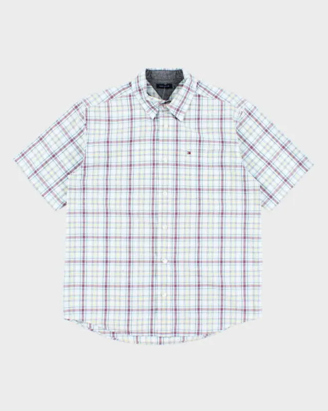 Tommy Hilfiger Checked Short Sleeve Shirt - M made by Tommy Hilfiger