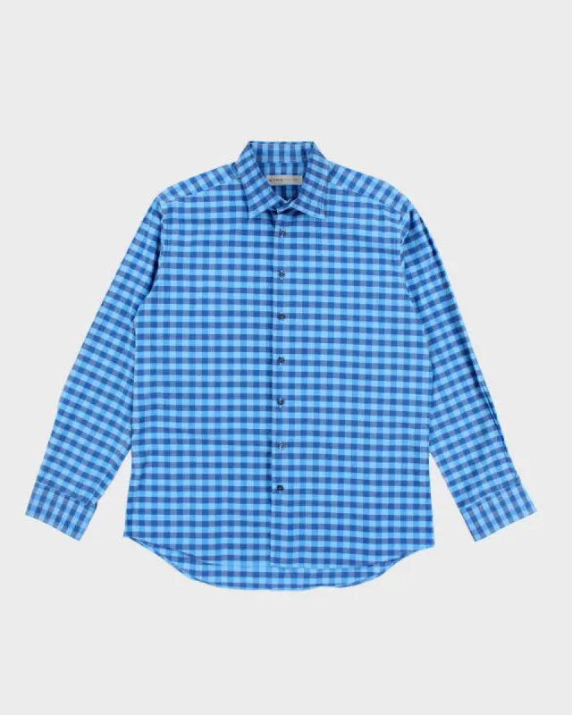 Vintage Etro Checked Long Sleeve Shirt - L sold by Rokit