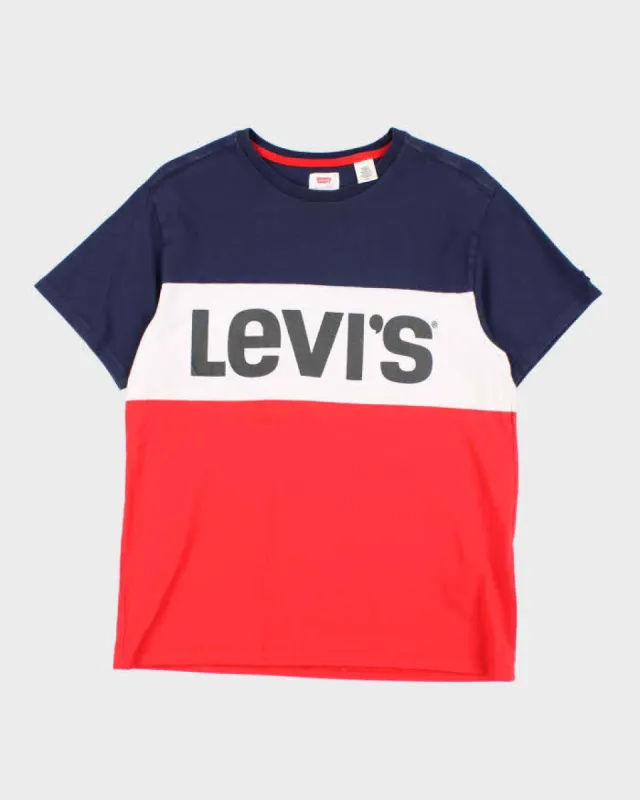 Vintage Levi's Spell Out Logo Graphic T-Shirt - S sold by Rokit