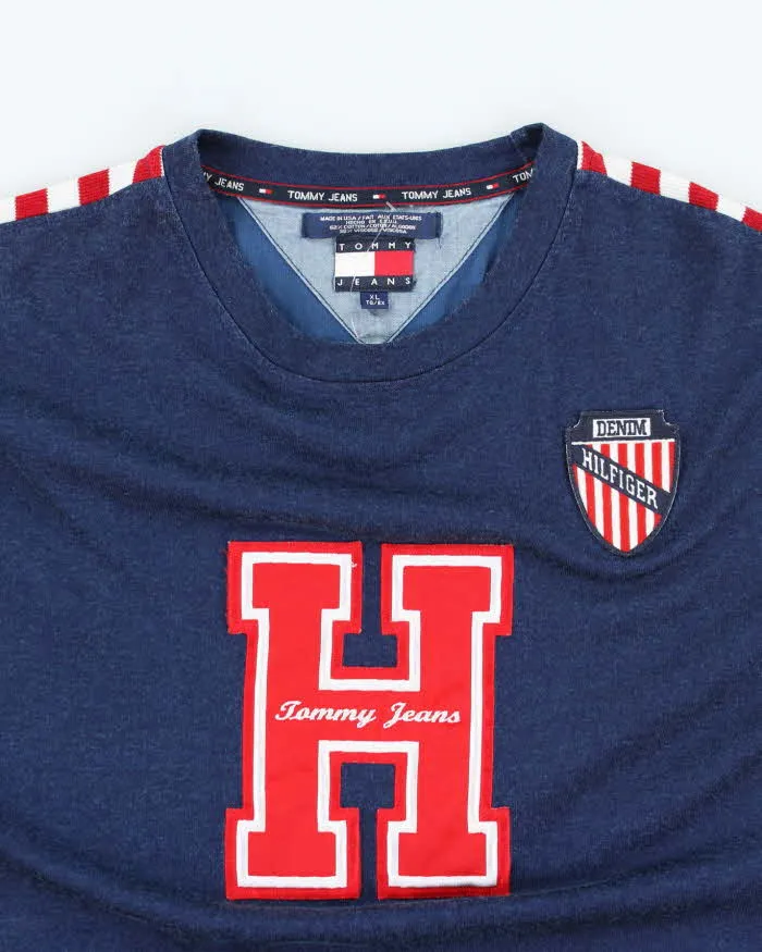 Vintage 90's Tommy Hilfiger Heavyweight H Logo T-Shirt - XL sold by Rokit product image thumbnail 3