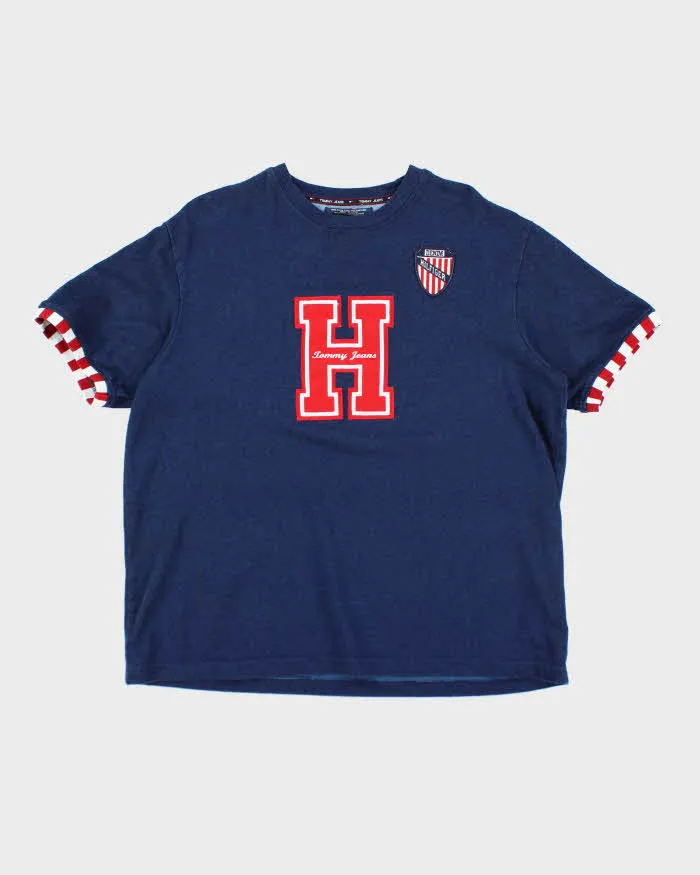 Vintage 90's Tommy Hilfiger Heavyweight H Logo T-Shirt - XL sold by Rokit