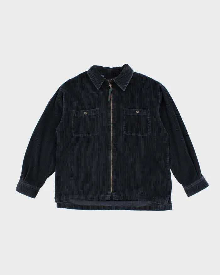 Vintage Y2K Heavyweight Jumbo Corduroy Zip Up Shirt - M sold by Rokit