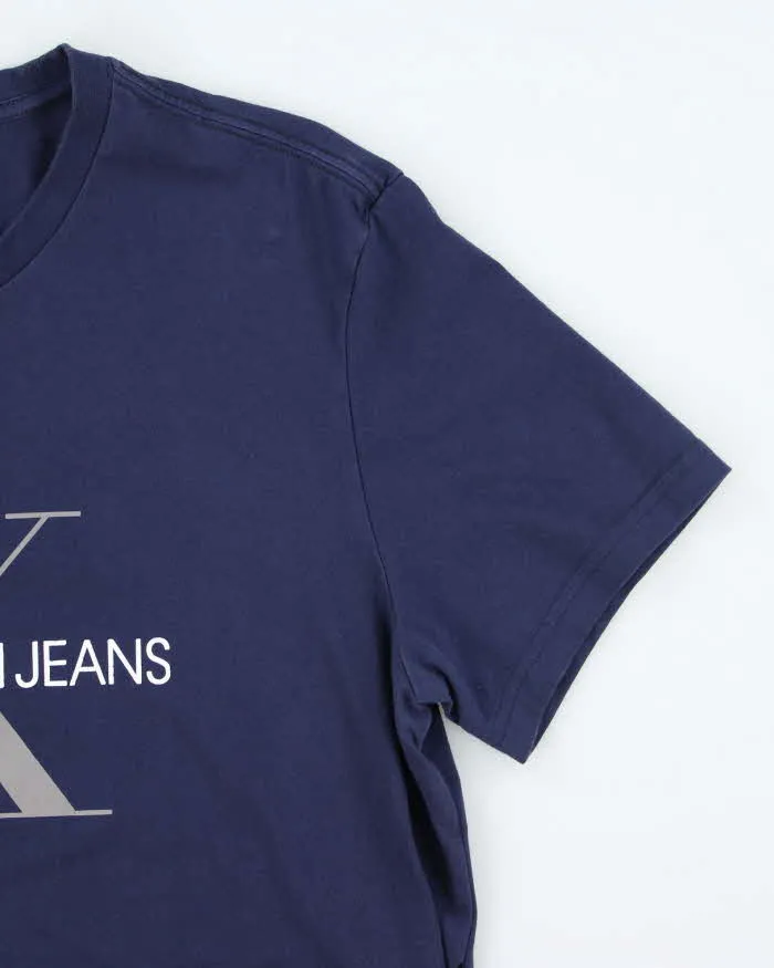 Calvin Klein Spell Out CK Logo Graphic T-Shirt - L sold by Rokit product image thumbnail 4