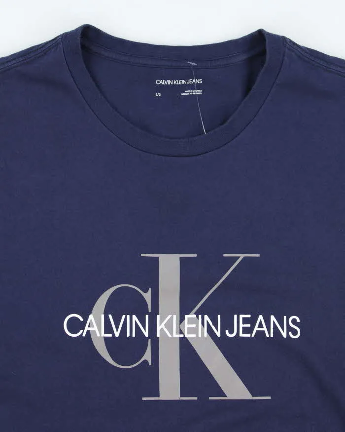 Calvin Klein Spell Out CK Logo Graphic T-Shirt - L sold by Rokit product image thumbnail 3