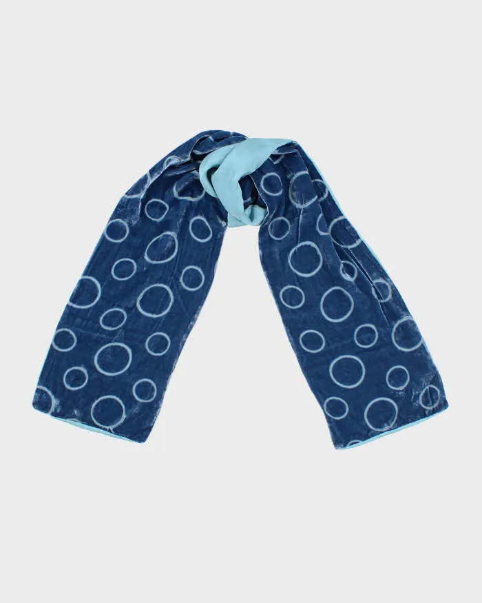 Vintage Velvet Blue Scarf sold by Rokit