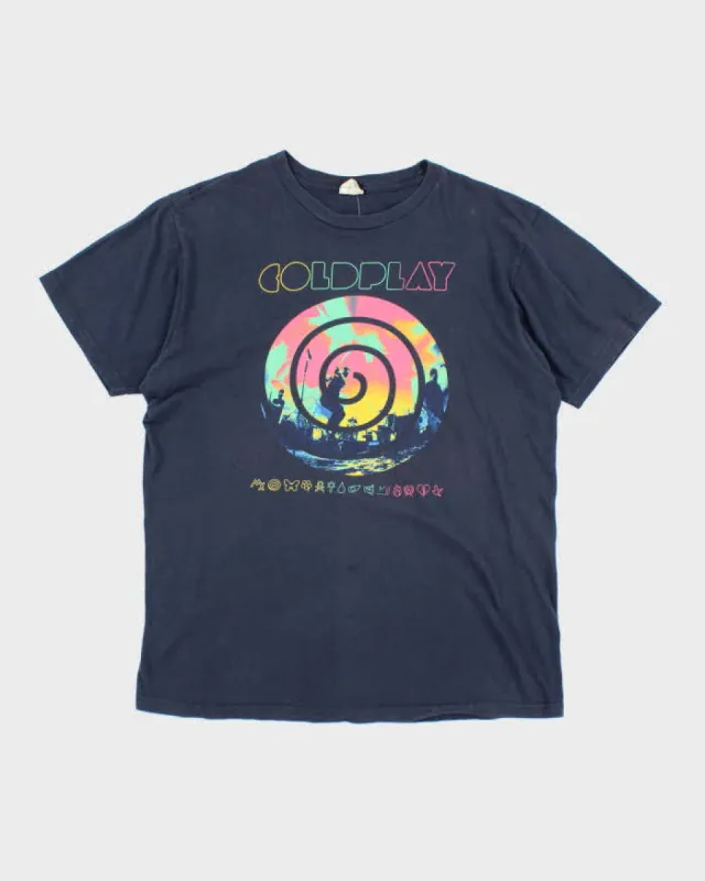 Vintage 2000's Coldplay Logo Band T-Shirt - L made by Rokit