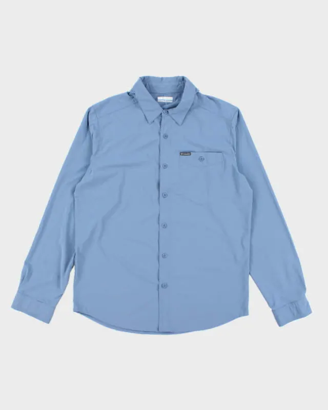 Columbia Blue Long Sleeve Shirt - M sold by Rokit