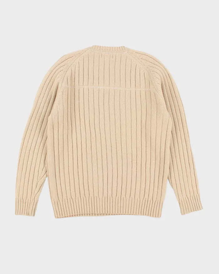 Vintage 90's Giordano Pure Wool V-Neck Chunky Knit - L sold by Rokit product image thumbnail 2