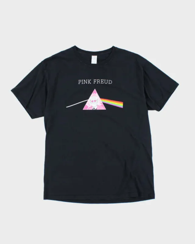 Vintage Pink Freud Funny Comedy Graphic T-Shirt - L sold by Rokit