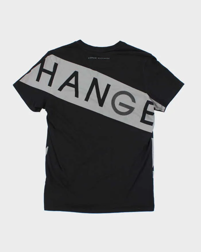 Vintage Y2K Armani Exchange V-Neck All Over Print T-Shirt - XS sold by Rokit product image thumbnail 2