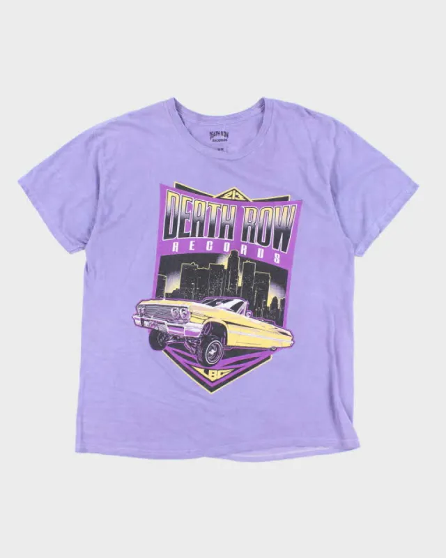Retro Style Death Row Records Graphic T-Shirt - M sold by Rokit