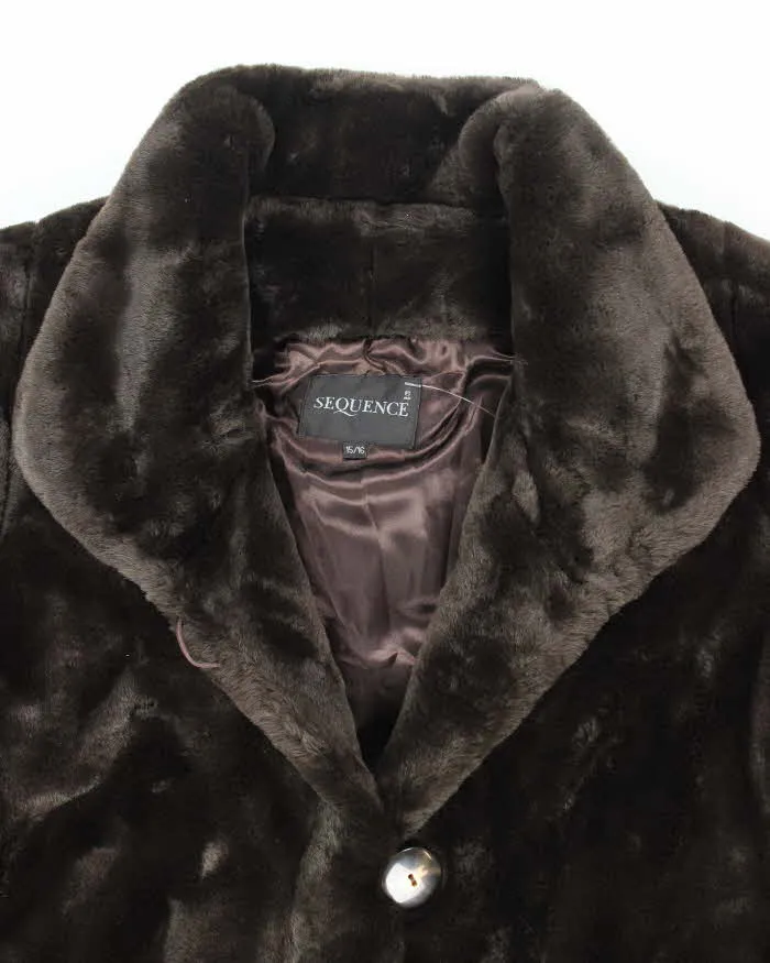 Vintage Y2k 00s Sequence Faux Fur Coat - L sold by Rokit product image thumbnail 4