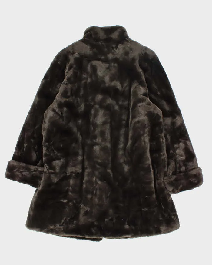 Vintage Y2k 00s Sequence Faux Fur Coat - L sold by Rokit product image thumbnail 5