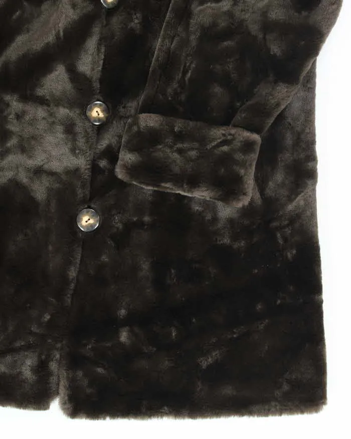 Vintage Y2k 00s Sequence Faux Fur Coat - L sold by Rokit product image thumbnail 3