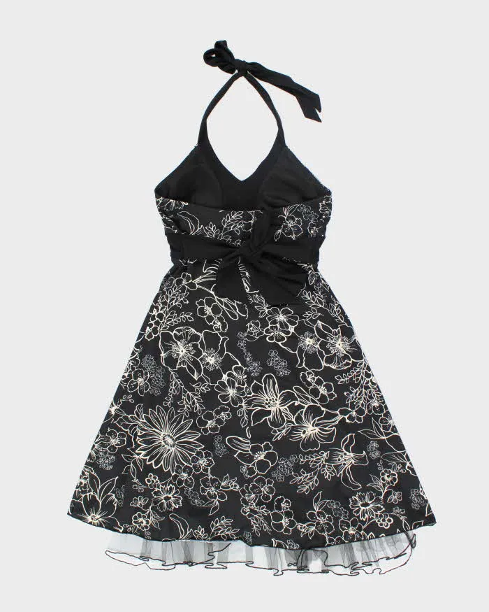 Vintage Y2k 00s Floral Halter Neck Dress - S sold by Rokit product image thumbnail 2
