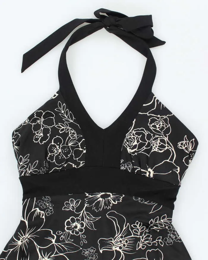 Vintage Y2k 00s Floral Halter Neck Dress - S sold by Rokit product image thumbnail 3