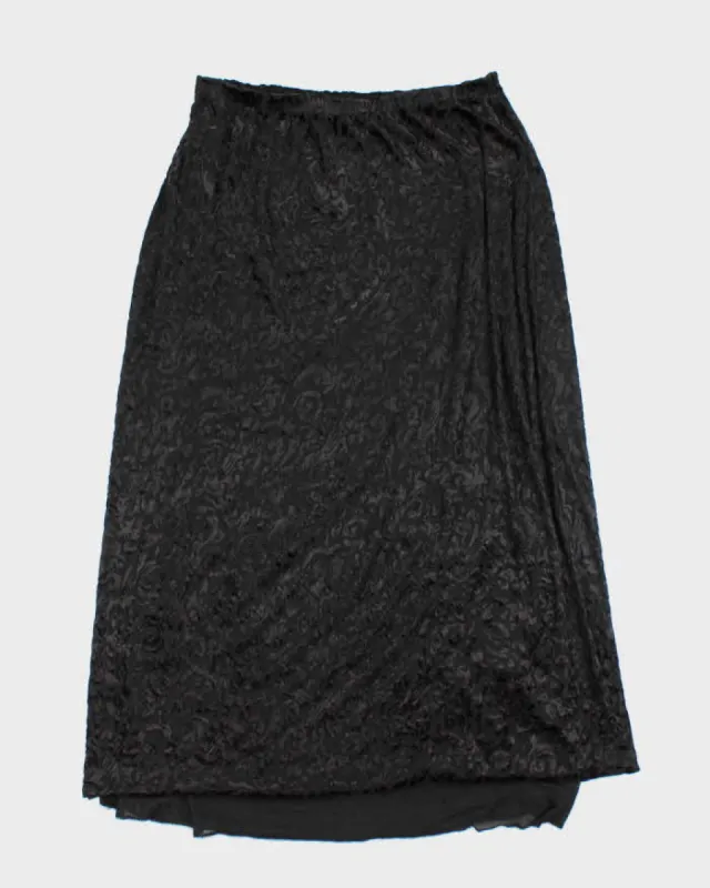 Vintage 90s Donna Toran Velvet Skirt - S sold by Rokit