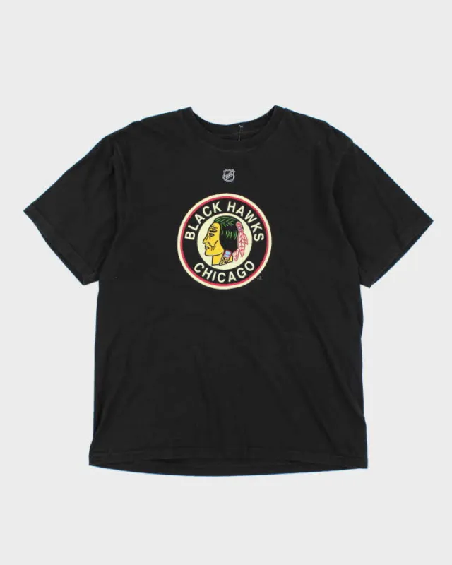 Chicago Blackhawks NHL Rebook Graphic T-Shirt - L made by Rokit