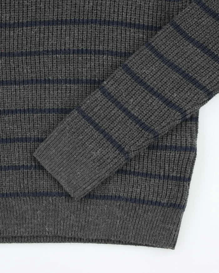 Vintage 90's Denver Hayes Striped Chunky Wool Blend Knit Jumper - S sold by Rokit product image thumbnail 4