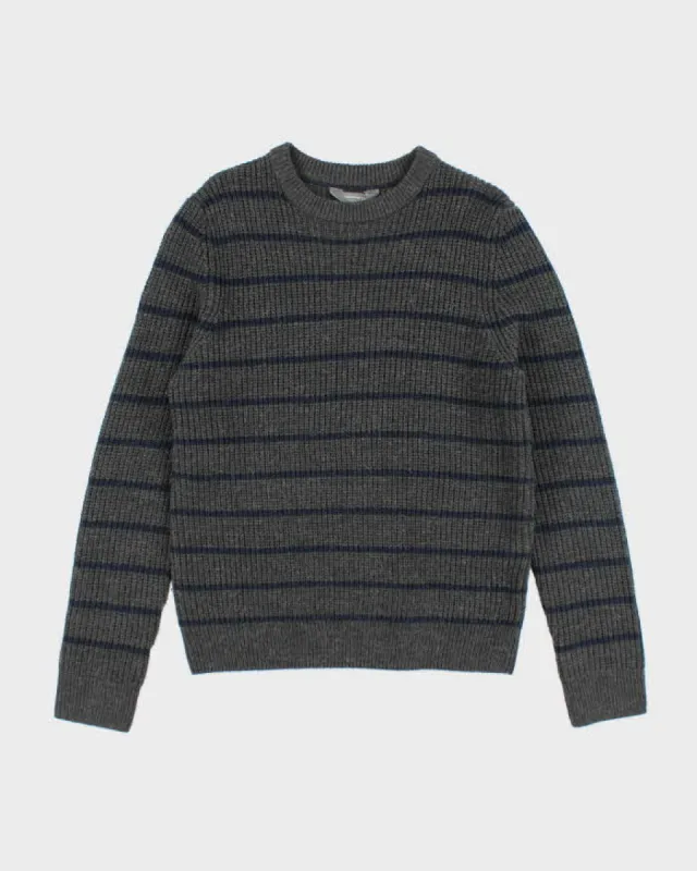 Vintage 90's Denver Hayes Striped Chunky Wool Blend Knit Jumper - S sold by Rokit