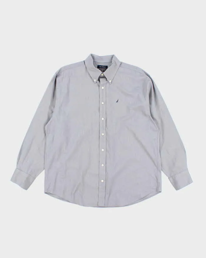 Nautica Grey Long Sleeve Shirt - XXL sold by Rokit