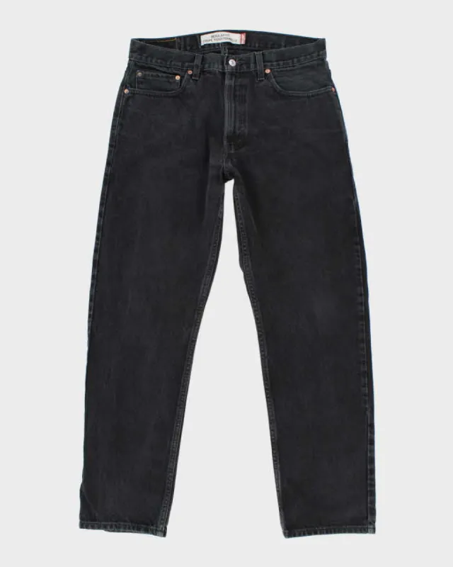 Vintage Levi's Black Dark Wash Regular Fit Jeans - W34 L32 sold by Rokit