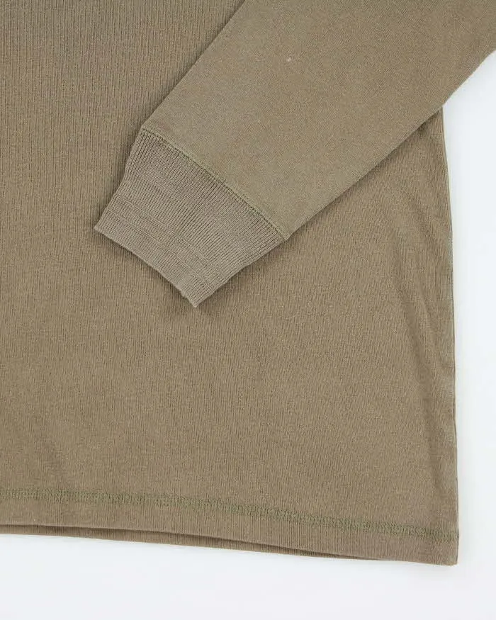 Vintage 2000's Ralph Lauren Quarter Button Waffle Long-sleeved T-Shirt - L sold by Rokit product image thumbnail 4