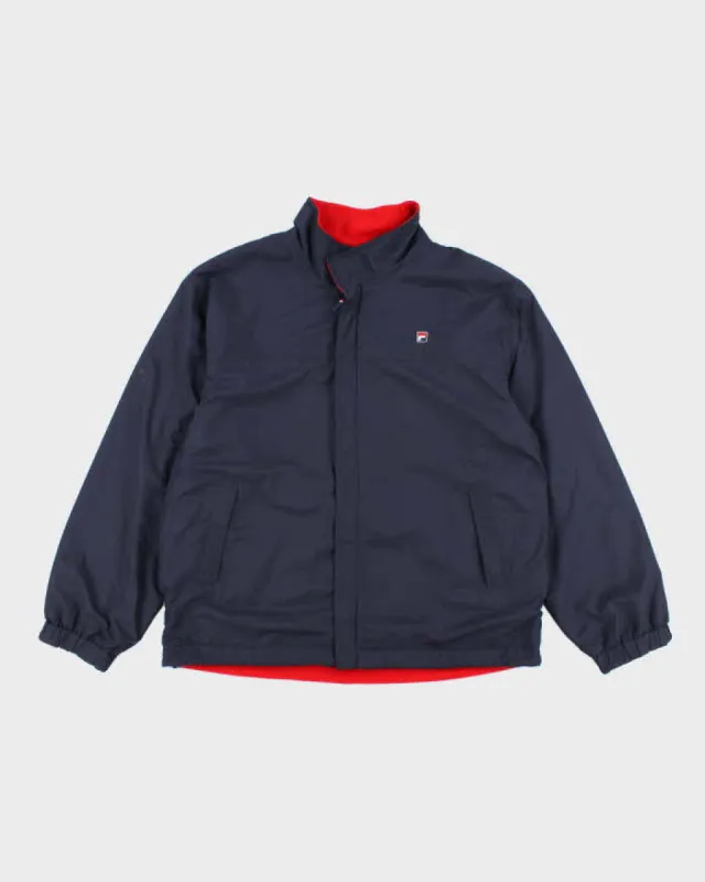 Vintage 90's FILA Thermal Insulated Reversible Windbreaker Jacket - L sold by Rokit
