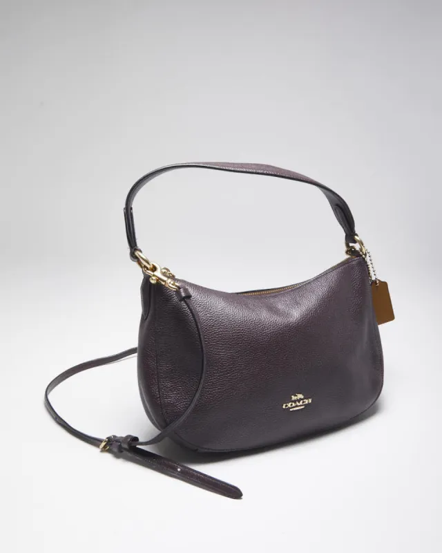 Vintage Coach Wine Leather Handbag sold by Rokit