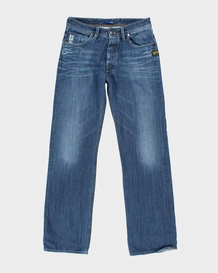 Vintage Y2K G-Star Raw Dark Wash Relaxed Fit Jeans - W32 L33 sold by Rokit