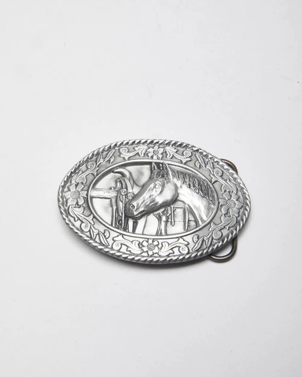Vintage Y2k 00s Horse Belt Buckle sold by Rokit
