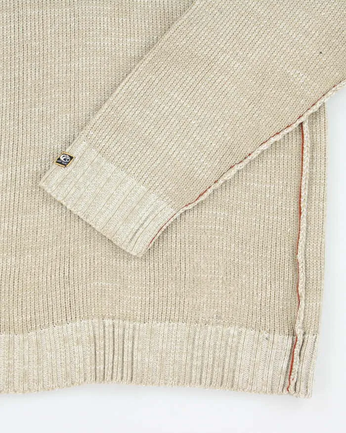 Vintage 2000's Point Zero Quarter Zip Chunky Knit Jumper - M sold by Rokit product image thumbnail 4