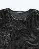 Vintage Y2k 00s Mr Max Velvet Animal Print Top - L sold by Rokit