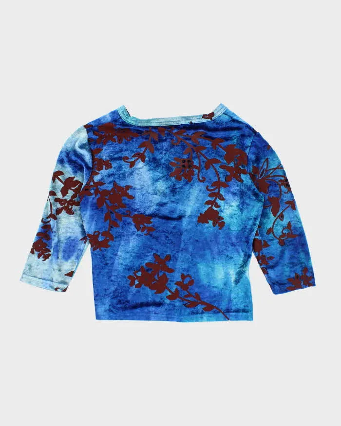 Vintage Y2k 00s Le Chateau Velvet Blouse - S sold by Rokit product image thumbnail 2