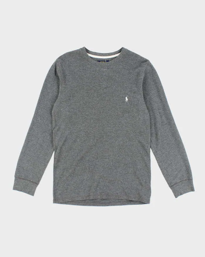 Vintage 2000's Ralph Lauren Long-sleeved Waffle T-Shirt - M sold by Rokit